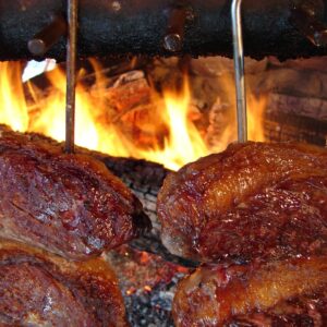 barbecue, ground fire, rump steak, beef, skewer, grill, fire, ember, firewood, calls, steakhouse, food, steakhouse, steakhouse, steakhouse, steakhouse, steakhouse